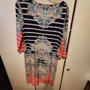 Mid length multi colored dress